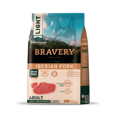 Bravery Adulto Raza Mediana/Grande Light Cerdo ibérico 12k